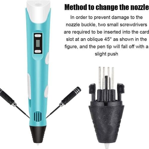 3D Printing Pen Nozzle Printer Head Replacement for 3D Printing Pen Printer Parts Accessories Office Electronics Printer