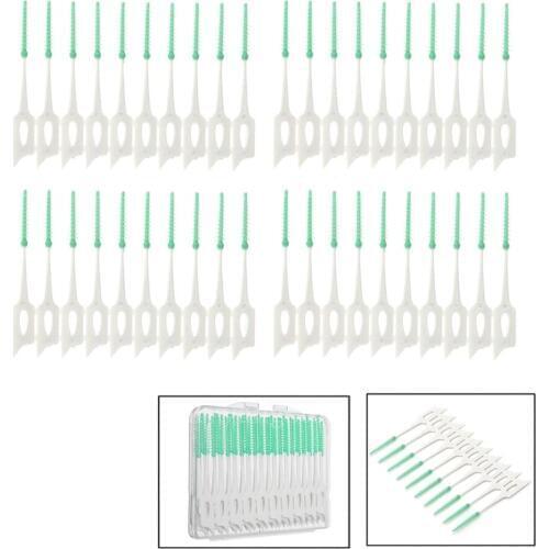 New 40Pcs Soft Clean Between Interdental Floss Brushes Dental Oral Care Tool