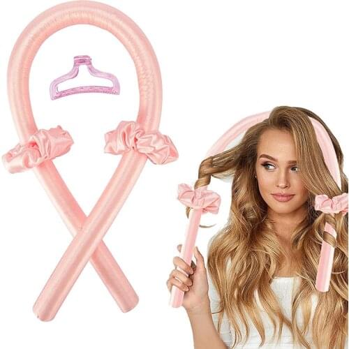 Drop Shipping Heatless Curling Rod Headband Lazy Curler Silk Curling Ribbon Silk Curling Heatless Hair Curling Make Hair Soft