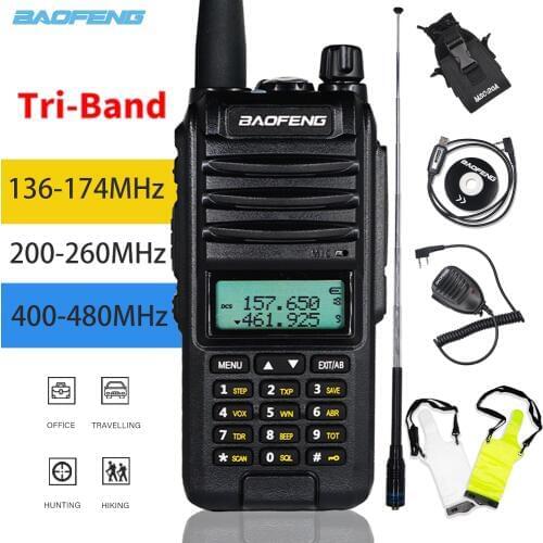 2020 Tri-Band Radio BaoFeng A58S 8W High Power Walkie Talkie UV-82 Amateur Handheld Ham Two Way Radio UV-82 Transceiver UV82