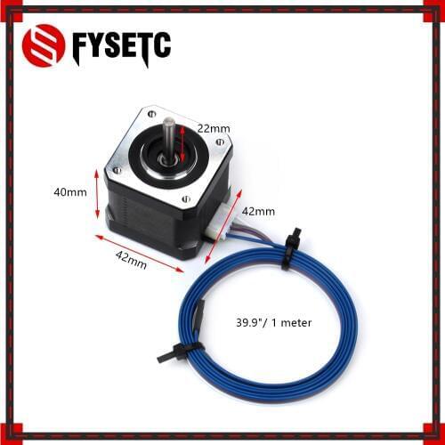 2pcs 42 Motor Nema 17 Stepper Motor H 40mm 1A 2 Phase 4 Wires 1.8 Degree With Cable For Extruder CNC Prusa I3 MK3 TEVO Tornado