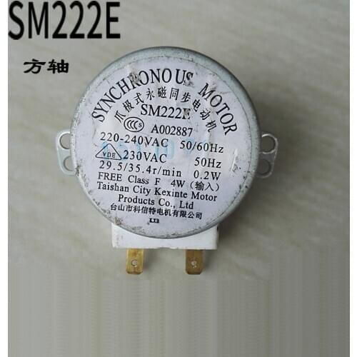 1 piece for Midea flat Microwave Oven stirring synchronous motor SM222E square shaft motor AC220-240v Microwave Oven Parts