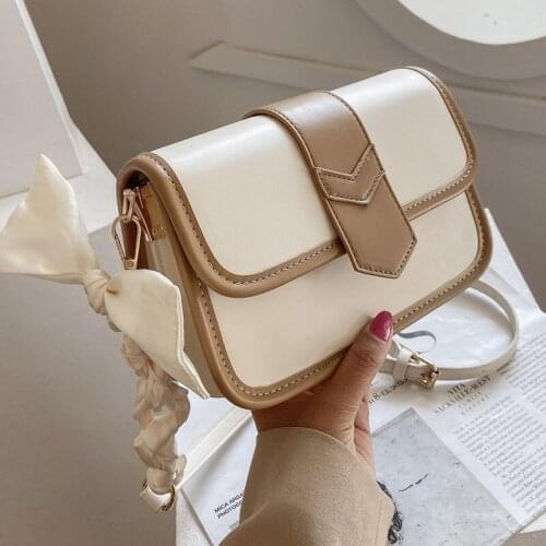 High Quality Womens Contrast Color Shoulder Bag 2021New Trendy Fashion Womens Bag Shoulder Underarm Messenger Small Square Bag