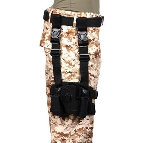 Tactical GLOCK Quick Draw Holster G17 1911 M92 USP P226 Leg Waist Outdoor Hunting Airsoft Gun Holster Carry Case