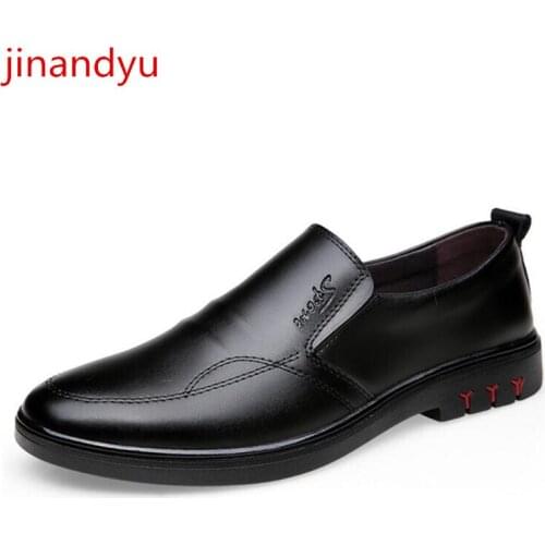 Mens Dress Shoes Genuine Leather Loafers for Men Black Brown Formal Business Party Leather Shoes for Men Classic Retro Elegant