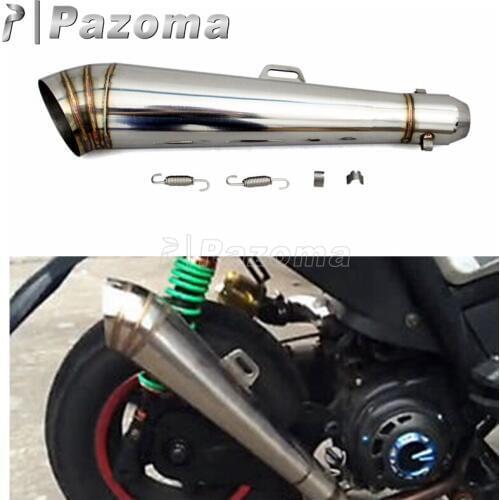 51MM Universal Motorcycle Exhaust Muffler Pipe Scooter Exhaust Muffler Moto Bike Pot Escape For Honda Yamaha 125cc-1000cc