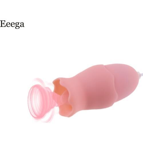 Tongue Vibrators Sex Toys for Women Oral Clitoris Stimulator Love Eggs Vibrator For Women Vagina Massager Sex Products