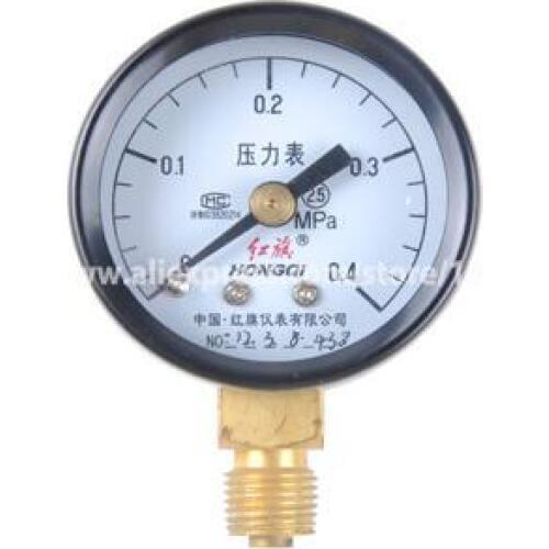 Y-40 0-0.4Mpa Ordinary Pressure Gauge Dial Diameter:40mm