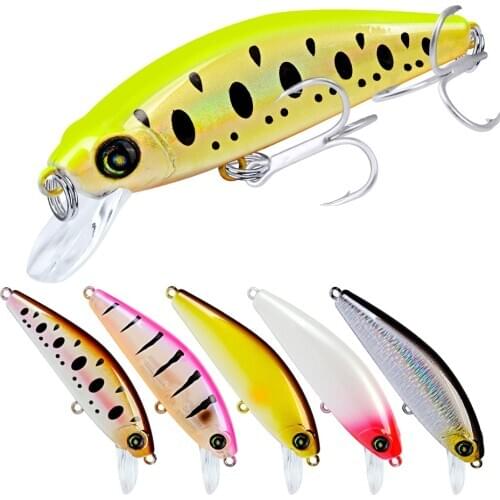 1 Pcs Artificial Hard Bait Minnow Fishing Lures Wobbler Crankbait Floating 8# Treble Hook Bass Pike Swimbait Pesca 80mm 11g