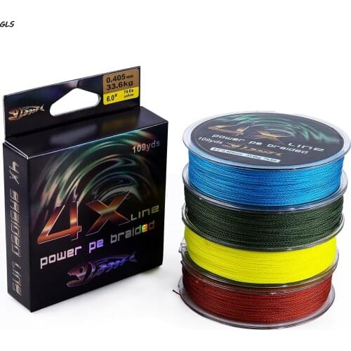 100m 4X Braided Fishing Line4 Colors Super PE Line Strong Strength Fishing Strong Saltwater Fishing Tools
