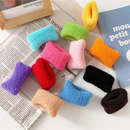 12Pcs/Lot Korean Style Women Winter Ponytail High Elastic Hair Bands Cute Scrunchies Towel Rope Headdress Girls Hair Accessories