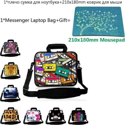 15" 11.6" Laptop Bag+21x18cm Mousepad 14 12 10 17 Computer Handbag For Macbook Air Lenovo Xiaoxin Pro 13 13.3 Inch Notebook Case