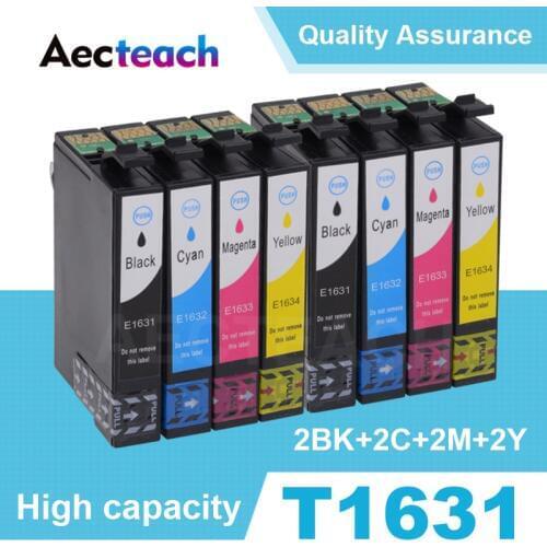 2 Set 16XL T1631 Compatible Ink Cartridge For Epson WorkForce WF 2010 2510 2520 2530 2540 2630 2650 2660 2750 2760 Printer