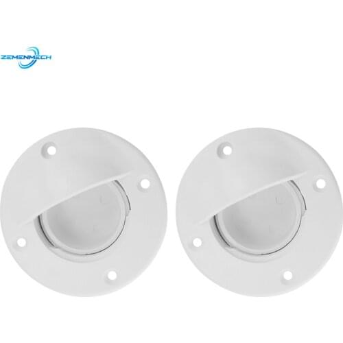 2PC Universal White Nylon Marine Boat Transom Deck Mount Drain Scupper Valve Screw Cap Bung Stopper Replacement Boat Accessories