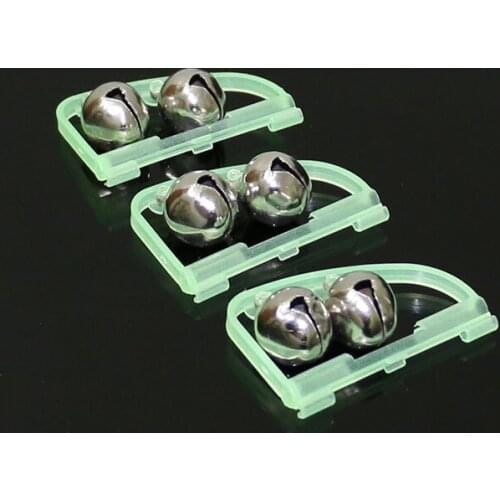 3pcs Noctilucent Bells Fishing Rod Ring Alarm 6.5g 5cm Fishing Dedicated BellsTwin Rod Tip Fish Bell Alarm fishing Tackle