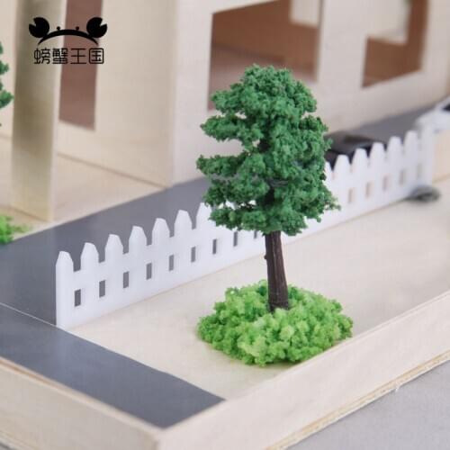 5pcs Fences Model Train Railway model train 1/25 1/30 1/50 HO scale railway modeling Sand table material