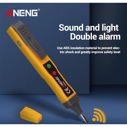 ANENG VD806 AC/DC Voltage Detector Electric Non-contact Pen Tester Continuity Battery Test Pencil with Sound Light Alarm