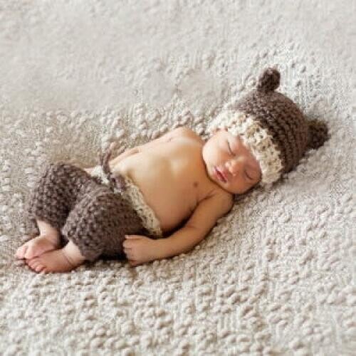 Free shipping,handmade crochet hot sell baby Little bear hat with matching pants baby sets,photography props 100% cotton