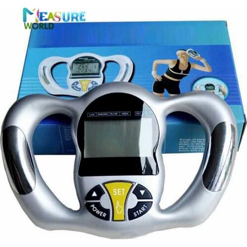 New Arrival Mini Digital LCD Portable Digital Handheld Body Mass Index BMI Meter Health Fat Analyzer Monitor Gauge