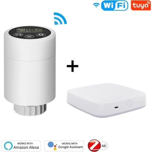 Hysen Digital Room Smart Home Wifi Control Adjustable Radiator Thermostat Valve Temperature Control With IOS/Android App