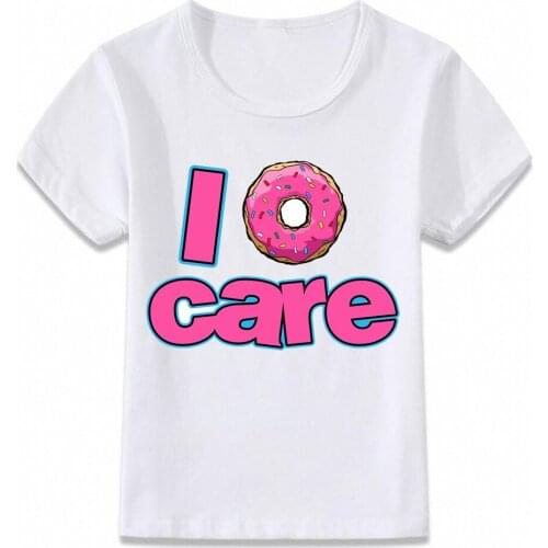 Kids Clothes T Shirt I Donut Care T-shirt for Boys and Girls Toddler Shirts Tee