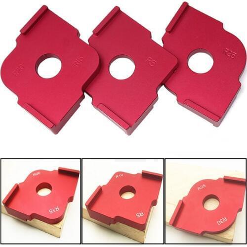 R5/R10/R15/R20/R25/R30 Wood Panel Radius R plate trimming machine engraving machine round corner template kit Corner Jig