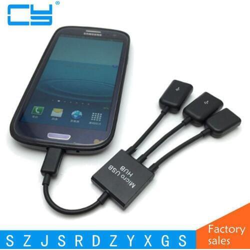 High quality 4 in 1 Micro USB OTG Host Adapter Cable for Samsung smartphone tablet laptop PC OTG function free shipping