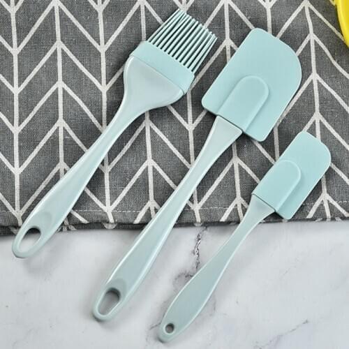 3Pcs/Set Kitchen Utensils Pure Color Baking Tools Non-stick Multi Purpose Cooking Supplies Cake Spatula