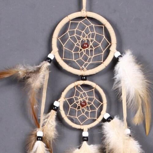 1PC Dream Catcher Room Decor Feather Weaving Catching Up The Dream Angle Dreamcatcher Wind Chimes Indian Style Religious Mascot