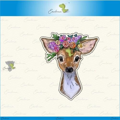 Flower deer metal cutting dies 2021 new diy molds Scrapbooking Paper Making die cuts crafts