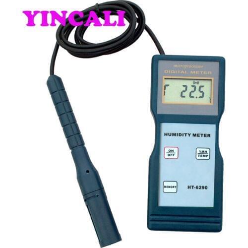Multi-function Humidity Meter HT-6290 Digital Temperature and Humidity Tester Measures Range 10-95%RH -10-60 degree