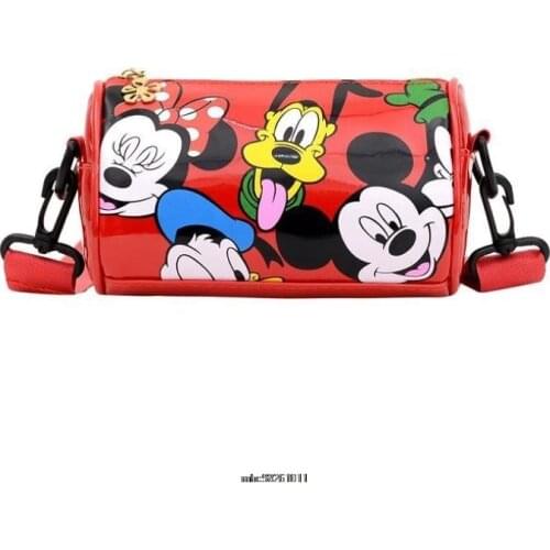Disney Fashion Women Crossbody Bag Mickey Mouse Minnie Bags Soft Leather Shoulder Bags For Ladies Handbags Designer