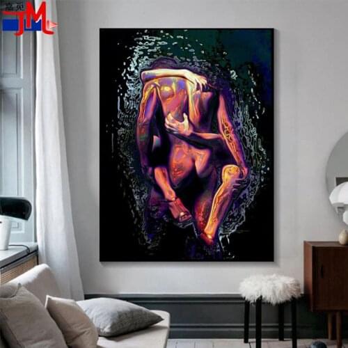 Needlework 5D Diy Diamond Painting Kit Diamond Embroidery Romantic Love Picture Mosaic Abstract Sexy Men and Women Square Round