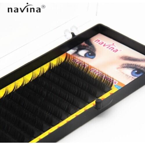 NAVINA Korean Imported False Eyelash Extensions Soft Long Eyelashes Extension Mink Lashes Natural Fake Eye Lash maquiagem