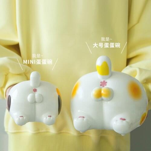 New Pet Bowl Ceramic Dog Bowl Inclined Design Spine Protection Dog Bowl