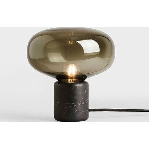 Postmodern Marble Table Lamp Nordic Luxury Decor Lighting LED Glass Desk Lamps Living Bedroom Bedside Study Reading Desk Lights
