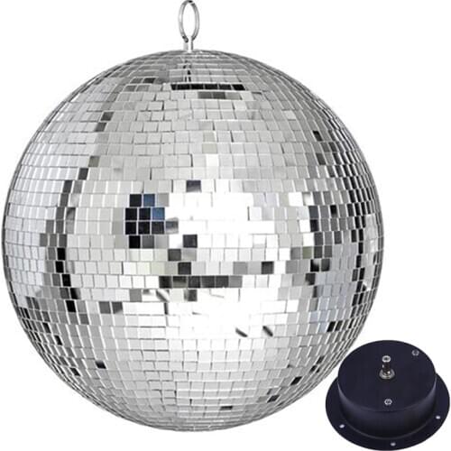 Thrisdar Dia20CM 25CM Reflective Glass Mirror Disco Ball With Rotating Motor Disco DJ KTV Bars Home Party Stage Light