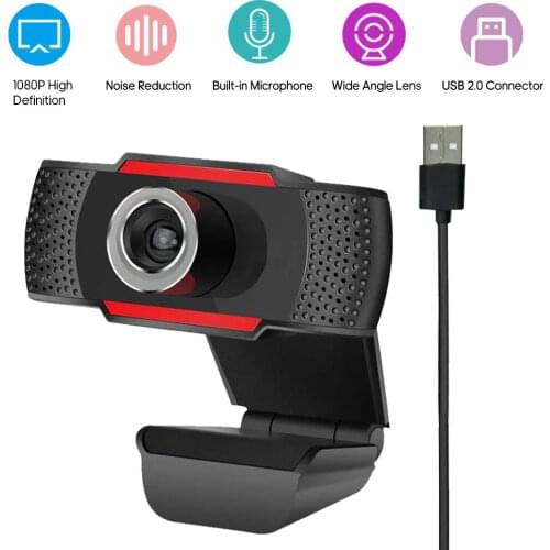 720P Full High Definition Webcam Video Card Web Cam Noise Reduction Micophone USB2.0 Mini Computer Camera for PC Laptop