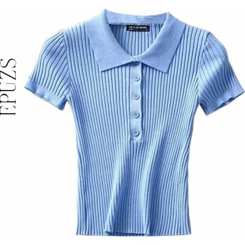 Summer Sexy green white crop top women poho t-shirts cotton ladies tops vintage women tshirt korean tee top 2020