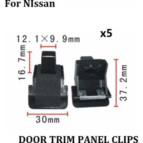 X5 pieces For NIssan Auto Plastic Fastener Car Clips New