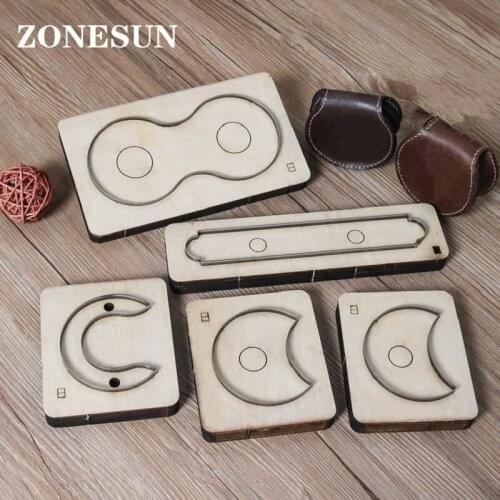 ZONESUN RCP Horseshoe bag wallet leather cutting die Japan steel Blade coin purse leathe cutter mold DIY leather laser knife die
