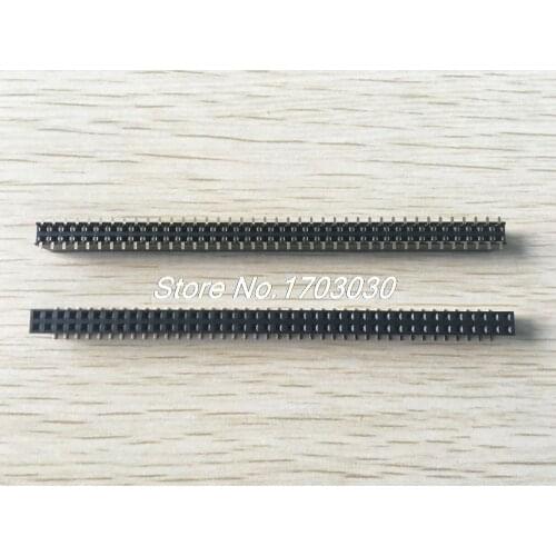 10 pcs Gold Plated SMD SMT 2.54mm Breakable Female Pin Header 80pin Dual Row