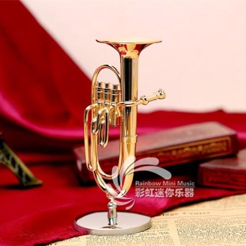 15cm Gold Plated Mini musical instrument model large model