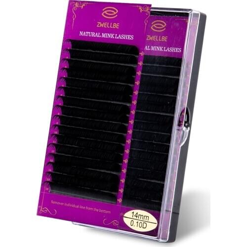 16Rows Individual Eyelash Extension Faux Cils Mink False Eyelashes Artificial lashes For Makeup Supplies HandMade Natural Lash