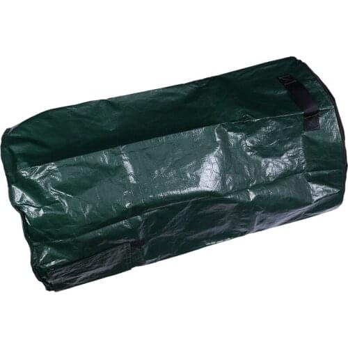 2Pcs 80L Organic Waste Kitchen Garden Yard Compost Bag Portable Environmental PE Cloth Planter 45X80CM