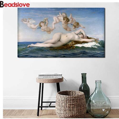 The Birth Of Venus Diamond Embroidery Diamond Mosaic sale DIY Diamond Painting beauty Full 5D diy Square/Round Rhinestone