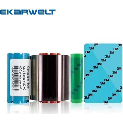 CS-2 YMCKO 400 Images printer Ribbon for hiti CS200 CS200e CS220 card printers private code FW version 0060 0061