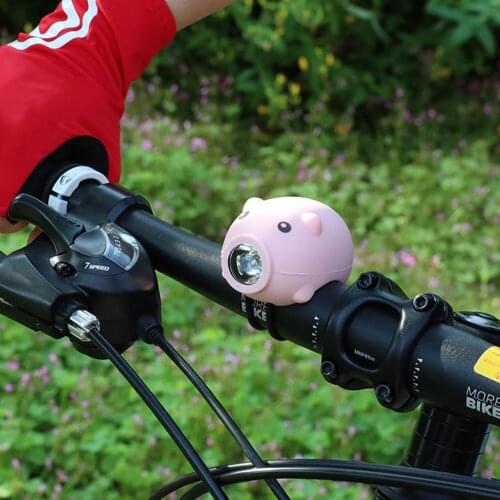 Kid Scooter Headlight Flashlight T6 LED 280LM Bicycle Front Light with Bell Bike Horn Waterproof Rechargeable Cycling Lamp