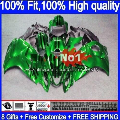 Injection For SUZUKI Hayabusa GSXR 1300 GSXR-1300 29MC.19 GSXR1300 2008 2009 2010 2011 2012 08 09 10 11 12 Fairing Glossy green