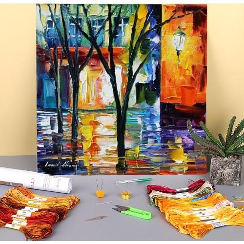 Little Feelings Printed Canvas 11CT Cross-Stitch DIY Embroidery Kit DMC Threads Hobby Handmade Handicraft Craft Design Gift